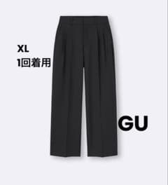 GU タックワイドパンツ(丈標準70.0～74.0cm) XL ブラックのサムネイル