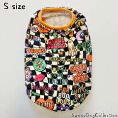 【ハロウィン犬服】Sサイズ　オレンジ　タンクトップ　ハンドメイドのサムネイル