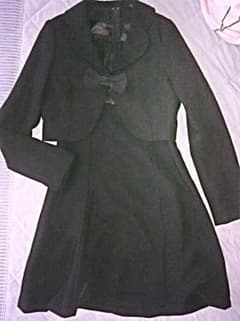 リボン ブラックフォーマル スーツ ワンピース ジャケット セットのサムネイル