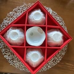 深川製磁　寿赤絵　小皿揃のサムネイル