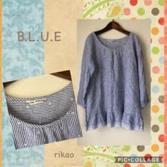 タイムセール中٩( 'ω' )وB.L.U.E♡可愛いゆったりシャツのサムネイル