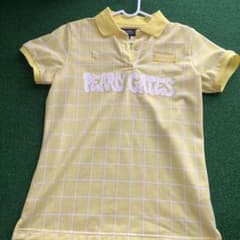 PEARLY GATES ポロシャツ イエロー チェック柄 サイズ1 - メルカリ