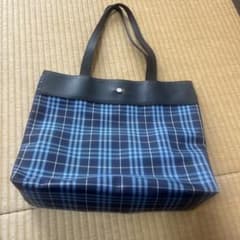 Thumbnail of 【美品】BURBERRY ネイビー チェック トートバッグ