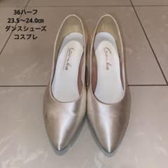 Gamba 社交ダンスシューズ モダン サテン 23.5-24cm ゴールド