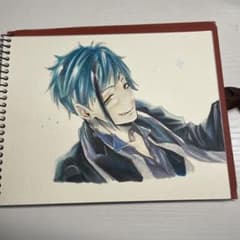 ツイステ　フロイド　手描きイラストのサムネイル