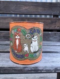 リメイク缶 リメ缶 3ネコラベル - メルカリ