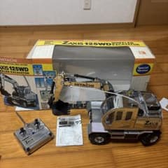 日立建機ショベルカーZAXIS125WDシルバー模型建設機械ラジコンおもちゃ リアル！ザクシスラジコン日立建機ショベルカーZAXIS125WDシルバー模型