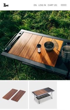 ZANE ARTS ゼインアーツ トードテーブル セット ウッドボード4枚付き