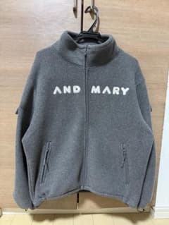 andmary Mary logo fleece jacket グレー 正規品 - メルカリ
