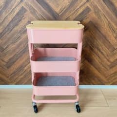 IKEA ワゴン　旧タイプ　ピンクレッド m65972917524_1.jpg?1782436088