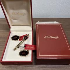 S.T. Dupont ネクタイピン カフスボタンセット デュポン ネクタイピン カフス セット - メルカリ
