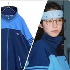 【70s 在原みゆ紀】adidas 西ドイツ　5号 希少7号】70s adidas アディダストラックジャージ西ドイツ 在原みゆ紀