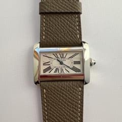 カルティエ ミニ タンク ディヴァン 【極美品】 SS レディース 腕時計