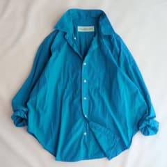 Shinzone DADDY SHIRT 22MMSBL05 綿 カラー染め 青 - メルカリ