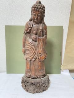 置物　アンティーク　天然素材　仏像　彫刻 古美術品　細密細工　骨董コレクション 極上 根付 置物 彫刻 細密細工 骨董 アンティーク - メルカリ