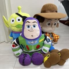 トイ・ストーリー　ウッディ　バズ　リトルグリーンメン　フィギュア　ぬいぐるみ トイストーリーぬいぐるみセットバズ・ウッディ・リトルグリーンメン
