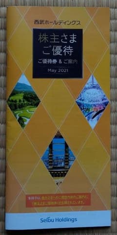西武ホールディングス　株主優待券のサムネイル