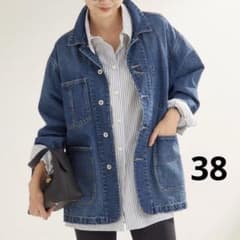 新品！plage coverall デニムジャケット　38 plage coverall デニムカバーオール 38 - メルカリ