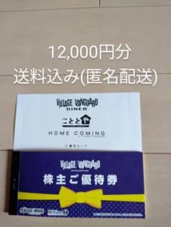 ヴィレッジヴァンガード株主優待券　12,000円分のサムネイル