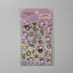 マイメロディ ぷっくりシール 金箔 サンリオ デコシール シール キャラクターのサムネイル