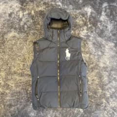POLO RALPH LAUREN ダウンベスト フード付き S ブラックのサムネイル