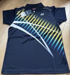 YONEX ウィメンズゲームシャツ ネイビーブルー XOサイズ - メルカリ