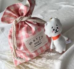 巾着 ポーチ 韓国 推し活 匂わせ bts おしゃれ バッグ - メルカリ