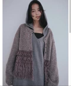 タグ付】fringe design gritter knit andequal - メルカリ