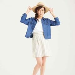ストライプ台形スカートのサムネイル