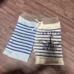 キッズ　デニムダンガリー　短パンのサムネイル