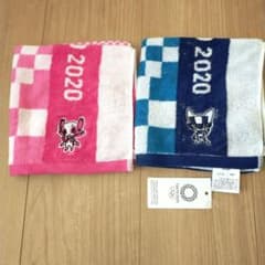 東京オリンピック TOKYO 2020 ハンドタオル 2枚セット 市松模様 - メルカリ