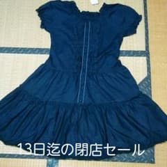 なな様専用【新品】★アクシーズファム  パフスリ ワンピ  紺★のサムネイル