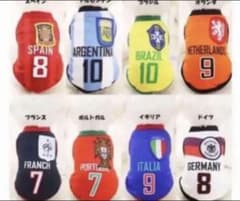 サッカー代表ユニフォーム風 ペット用ウェア、のサムネイル