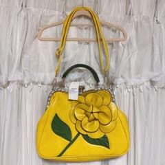 【タグ付き/新品】花モチーフハンドバッグのサムネイル