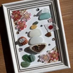 シーグラスアート 鏡餅 だるま 富士山 お正月 - メルカリ