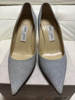 JIMMY CHOO AGNES グリッター パンプス 37 - メルカリ