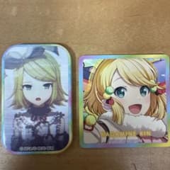 鏡音リン 缶バッジ ステッカー 2点セットのサムネイル