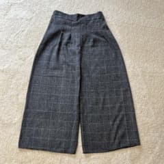 グレー チェック柄 ワイドパンツのサムネイル