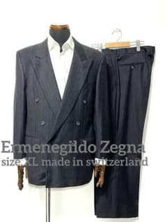 Ermenegildo Zegna◇スイス製カシミヤ混◇ダブルスーツセットアップ