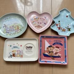 【極美品】TDS限定 ドナルド ベレー帽 ＆ ダッフィー スーベニア食器 セット ダッフィー 食器セット プレート ディズニー スーベニア まとめ売り