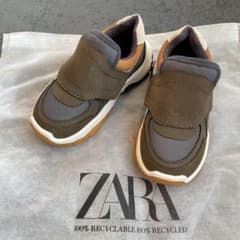 ZARA ザラ コンビ素材スニーカー  キッズ ベビーのサムネイル