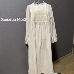SM2 サマンサモスモスベロア植物図鑑柄刺繍ワンピース　ベージュのサムネイル
