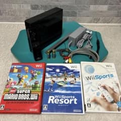 Nintendo Wii本体セット リモコンプラス、スーパーマリオ 通電確認済のサムネイル