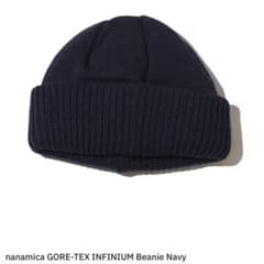 新品 ナナミカ 紺 ゴアテックスインフィニウム ビーニー ユニセックス