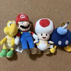 スーパーマリオ ぬいぐるみ 4種セット まとめ売りのサムネイル