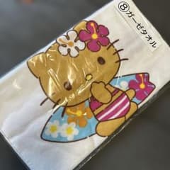 サンリオ　一番くじ　ハローキティー　サマー　⑧ガーゼタオル　タオルのサムネイル