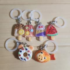 ミニチュア フード チャーム めじるしアクセサリ