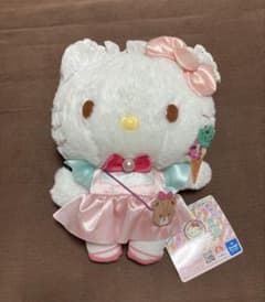 ハローキティ　カラフルアイスクリームドレスBIG ぬいぐるみ