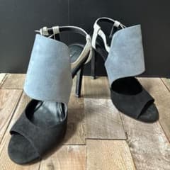 ZARA ハイヒール サンダル バイカラー スエード調のサムネイル