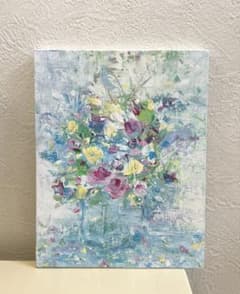 482 抽象画 アクリル画 アート 原画 キャンバスボード F0 ボタニカル